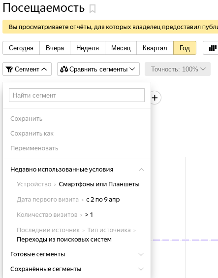 Скриншот: Как отслеживать посещаемость в Яндекс.Метрика